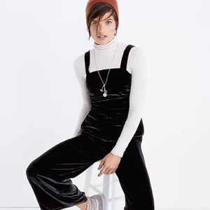 Madewell Crushed Velvet Jumpsuit